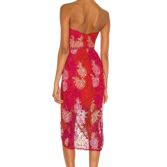 X REVOLVE Times Dress in Pink - Picture 3 of 8